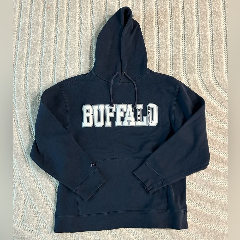 Buffalo State College University Jansport Vintage Y2K Hoodie Sweatshirt - L